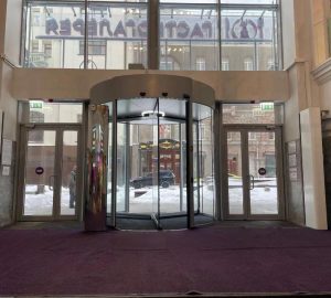 electrical heating revolving door air curtain